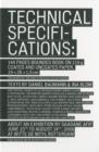 Saadane Afif : Technical Specifications - Book