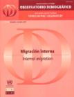Latin America and the Caribbean Demographic Observatory : Internal Migration, Year IV - Book