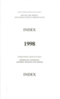 Reports of Judgments, Advisory Opinions and Orders: 1998 Index Reports - Book