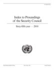 Index to proceedings of the Security Council sixty-fifth year, 2010 - Book