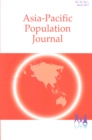 Asia-Pacific Population Journal, 2011, Volume 26, Part 1 - Book
