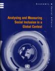 Analysing and Measuring Social Inclusion in a Global Context - Book