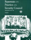 Repertoire of the Practice of the Security Council : Volumes 1 and 2 - Book
