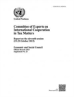 Committee of Experts on International Cooperation in Tax Matters : report on the eleventh session (19-23 October 2015) - Book