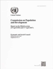 Commission on Population and Development : report on the fiftieth session (15 April 2016 and 3-7 April 2017) - Book