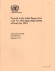 Report of the Joint Inspection Unit for 2010 and Programme of Work for 2011 - Book