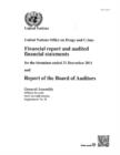 United Nations Office on Drugs and Crime : financial report and audited financial statements for the biennium ended 31 December 2011 and report of the Board of Auditors - Book