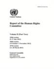 Report of the Human Rights Committee : Vol. 2 Part 2: 105th session; 106th session; 107th session - Book