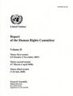 Report of the Human Rights Committee : Vol. 2: Ninety-first session (15 October - 2 November 2007); ninety-second session (17 March - 4 April 2008); ninety-third session (7-16 July 2008) - Book