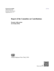 Report of the Committee on Contributions : seventy-sixth session (6-24 June 2016) - Book