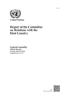 Report of the Committee on Relations with the Host Country - Book