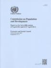 Commission on Population and Development : report on the forty-fifth session (15 April 2011 and 23-27 April 2012) - Book