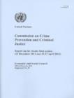 Commission on Crime Prevention and Criminal Justice : report on the twenty-first session (13 December 2011 and 23-27 April 2012) - Book