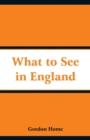 What to See in England - Book