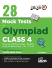28 Mock Test Series for Olympiads Class 4 Science, Mathematics, English, Logical Reasoning, Gk & Cyber - Book