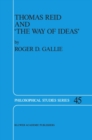 Thomas Reid and 'The Way of Ideas' - eBook