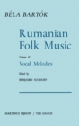 Rumanian Folk Music : Vocal Melodies - eBook