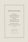 Die Krisis Der Europaischen Wissenschaften Und Die Transzendentale Phanomenologie : Erganzungsband Texte Aus Dem Nachlass 1934--1937 - Book