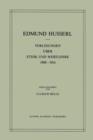 Vorlesungen UEber Ethik Und Wertlehre 1908-1914 - Book