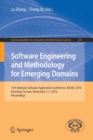 Software Engineering and Methodology for Emerging Domains : 15th National Software Application Conference, NASAC 2016, Kunming, Yunnan, November 3-5, 2016, Proceedings - Book