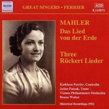 Das Lied Von Der Erde, 3 Ruckert-lieder (Ferrier, Walter), CD / Album Cd Das Lied Von Der Erde, 3 Ruckert-lieder (Ferrier, Walter), CD / Album Cd