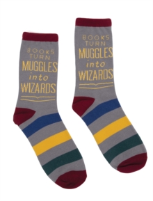 Books Turn Muggles into Wizards SOCKS-1020-04-LRG, Paperback Book Books Turn Muggles into Wizards SOCKS-1020-04-LRG, Paperback Book