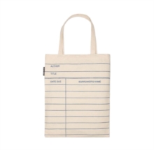Library Card Natural Tote Bag, Paperback Book Library Card Natural Tote Bag, Paperback Book