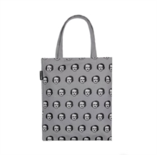Poeka Dot Gray Tote Bag, Paperback Book Poeka Dot Gray Tote Bag, Paperback Book
