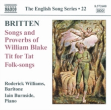 Britten: Songs And Proverbs Of William Blake/..