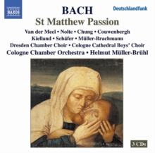 St Matthew Passion (Muller-bruhl, Cologne Chamber Orchestra)