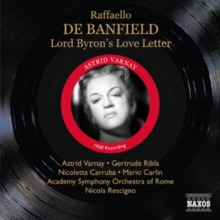 Raffaello De Banfield: Lord Byron's Love Letter, CD / Album Cd Raffaello De Banfield: Lord Byron's Love Letter, CD / Album Cd