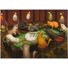 Exploding Kittens - Cats Playing Craps 1000 Piece Puzzle