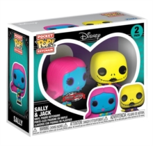 Funko The Nightmare Before Christmas - Jack & Sally Black Light Keychain (2 Pack)