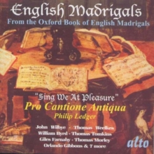 English Madrigals From The Oxford Book Of English Madrigals