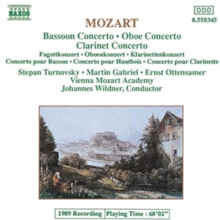 Mozart: Bassoon Concerto/Oboe Concerto/Clarinet Concerto, CD / Album Cd Mozart: Bassoon Concerto/Oboe Concerto/Clarinet Concerto, CD / Album Cd
