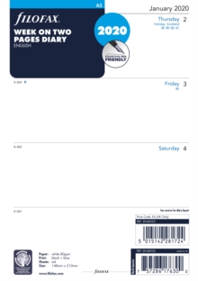 FILOFAX A5 WEEK ON 2 PAGES 2020 DIARY, Book FILOFAX A5 WEEK ON 2 PAGES 2020 DIARY, Book
