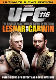Ultimate Fighting Championship: 116 - Lesnar Vs Carwin, DVD DVD Ultimate Fighting Championship: 116 - Lesnar Vs Carwin, DVD DVD