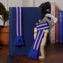 Book Scarf Bookmark - Blue & Pink