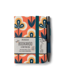 That Company Called If Bookaroo - A7 Baby Notebook & Pen - Teal & Orange - Retro