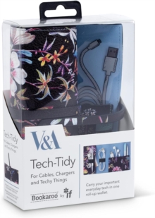 V & A Bookaroo Tech-Tidy Kilburn Black Floral