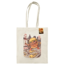 Ilustrata (Burgerzilla) Natural Tote Bag