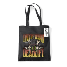 Letter Shoppe (I Put The Dead In Deadlift) Black Tote Bag