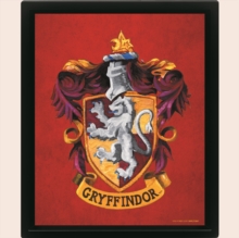 Harry Potter (Colourful Crest Gryffindor) 3D Lenticular Poster (Framed)