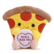Love Hearts 7" Pizza Slice Plush Gift