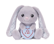 Love Hearts 7" Baby Boy Bunny Plush Gift