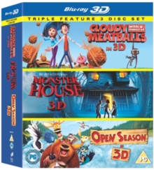 Cloudy With a Chance of Meatballs/Monster House/Open Season, Blu-ray BluRay Cloudy With a Chance of Meatballs/Monster House/Open Season, Blu-ray BluRay
