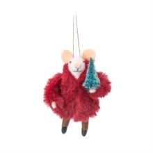 Sass & Belle Mouse In Fur Coat With Tree