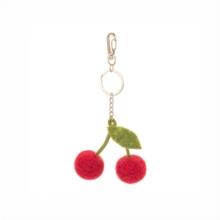 Cherry Felt Keyring
