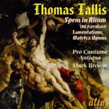 Thomas Tallis: Spem in Alium, (40 Part Motet)/Lamentations/...