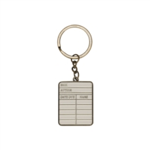 Keyring Metal - Pulteney Press (Library card)